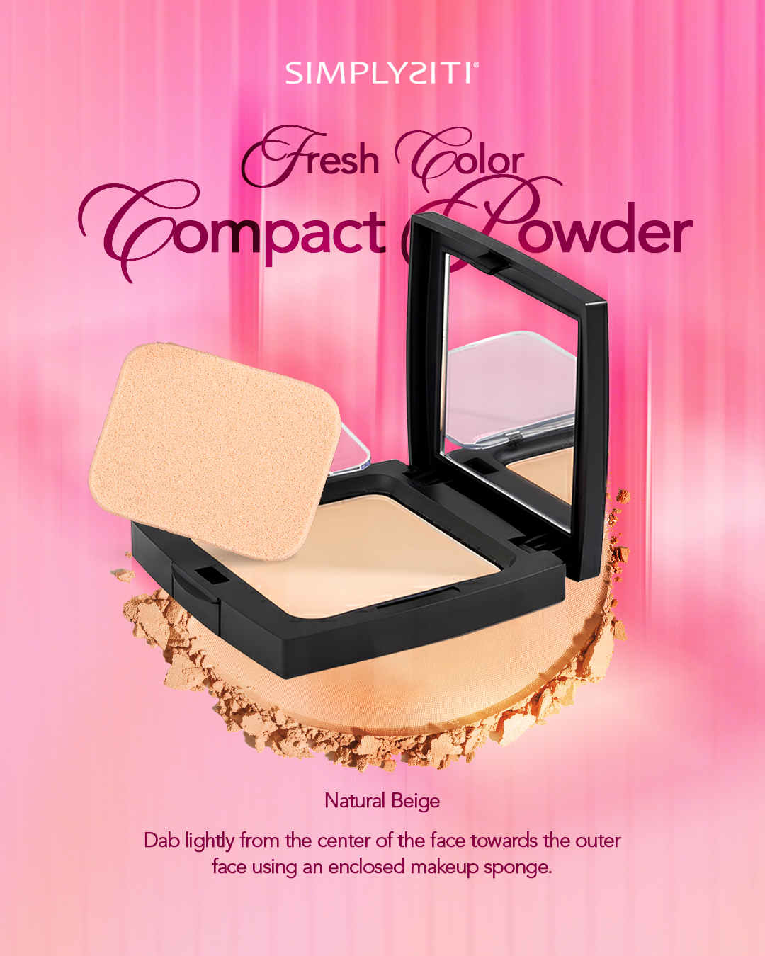 7155 Powder Color Fresh Color Compact Powder – Smooth Finish | SimplySiti
