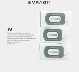 SIMPLYSITI HydraClear Mini Makeup Remover Wipes 64 Wipes 8 Packs