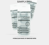 SIMPLYSITI HydraClear Mini Makeup Remover Wipes 64 Wipes 8 Packs