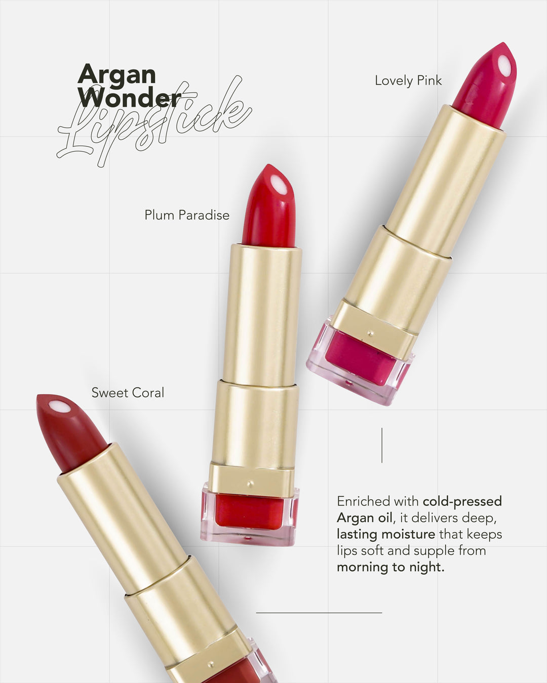 Argan Wonder Lipstick – Smooth Colour | SimplySiti