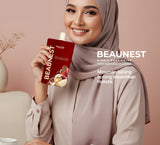 Beaunest Bird Nest Drink With Dates, Pomegranate, & Honey (Pack Of 6 Pouches)