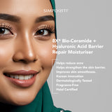 New Launch Simplysiti 8X BioCeramide + Hyaluronic Acid Barrier Repair Moisturiser 30ml