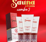 BeauSiti Bundle of 3 - Sauna Cream New Innovation Massage Roller 65 ml
